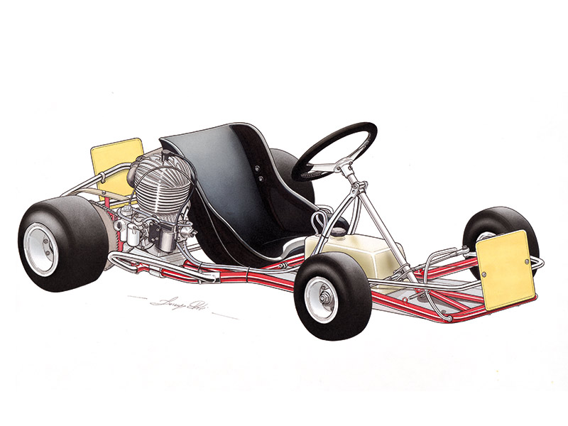 Birel LOGIK V2 Kart KZ Shifter Fuel Line Chassis Clip/Support OTK/CRG/Birel NEW Colour 